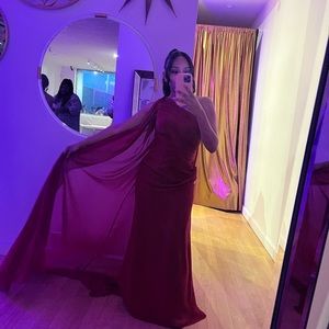 Azazie Burgandy Bridesmaids Dress